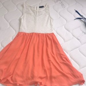 Cute peach flowy dress
